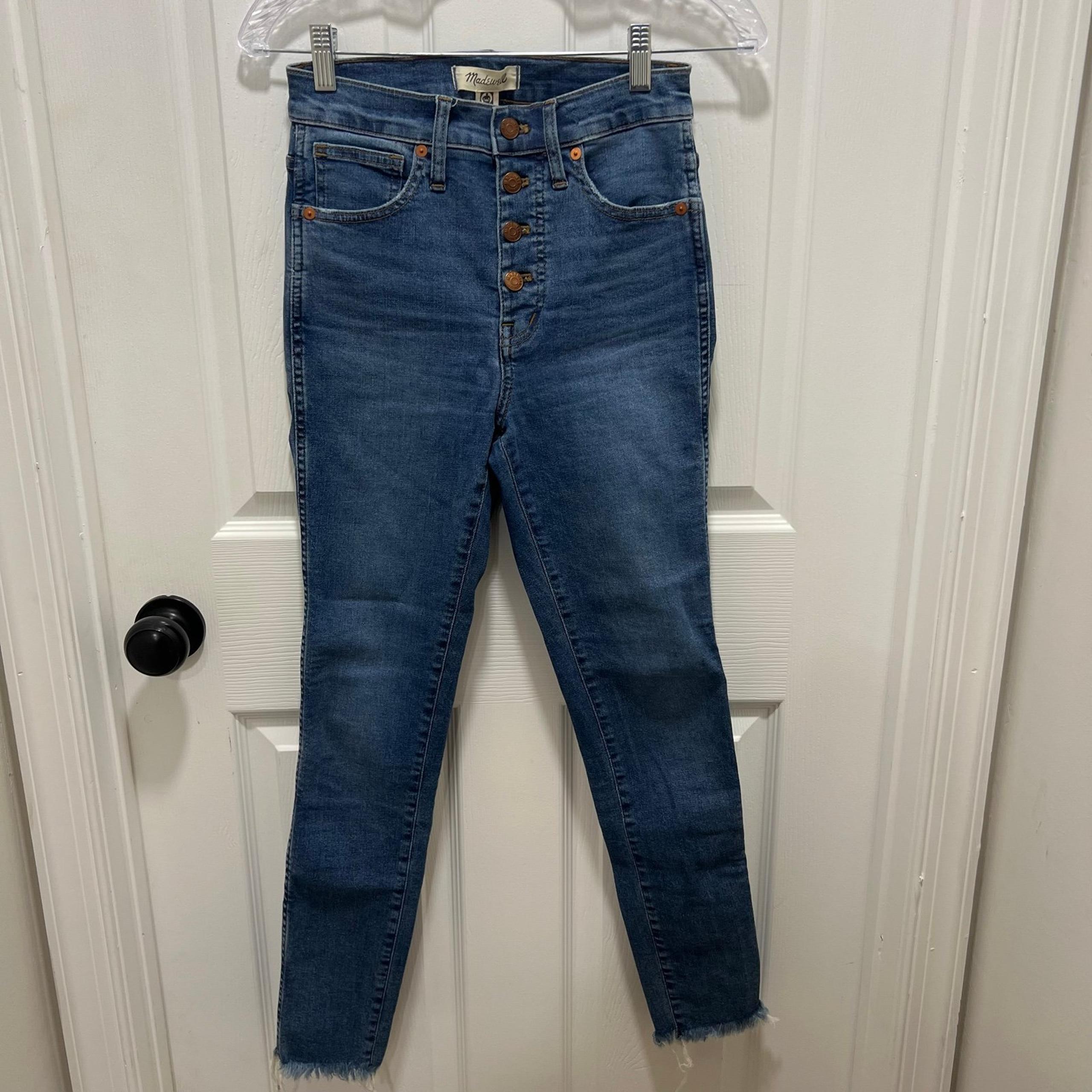 Madewell Women’s 10” High Rise Skinny Denim Jeans Pants size 25in.