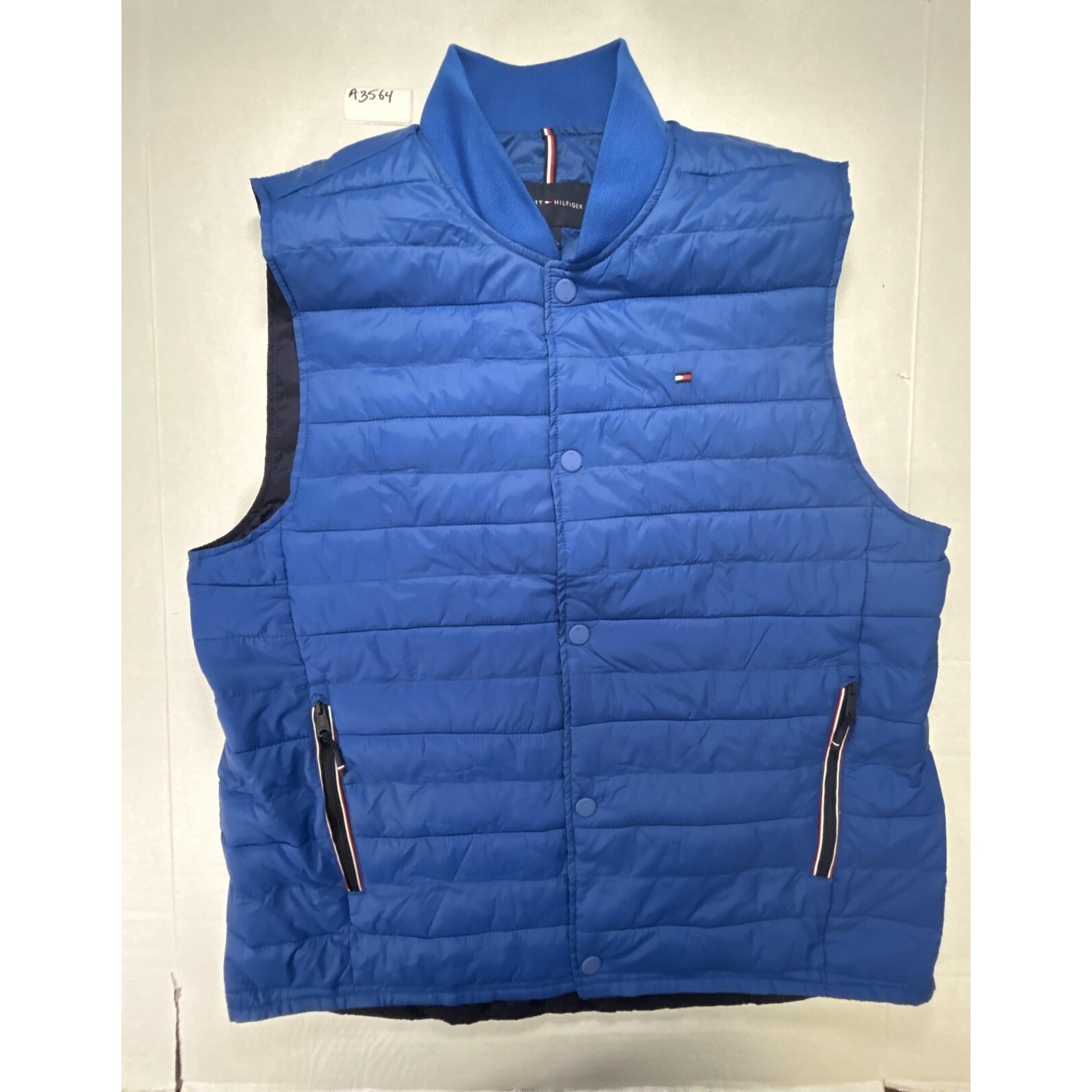 Tommy Hilfiger vest jacket Men's size Large blue