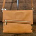 Hammitt VIP Medium Apricot Tan Leather Foldover Crossbody--NWT