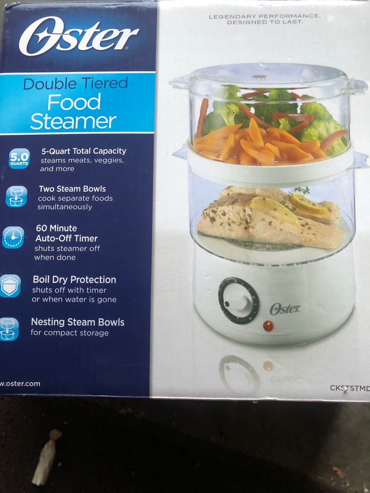 Oyster Double Tiered Food Steamer