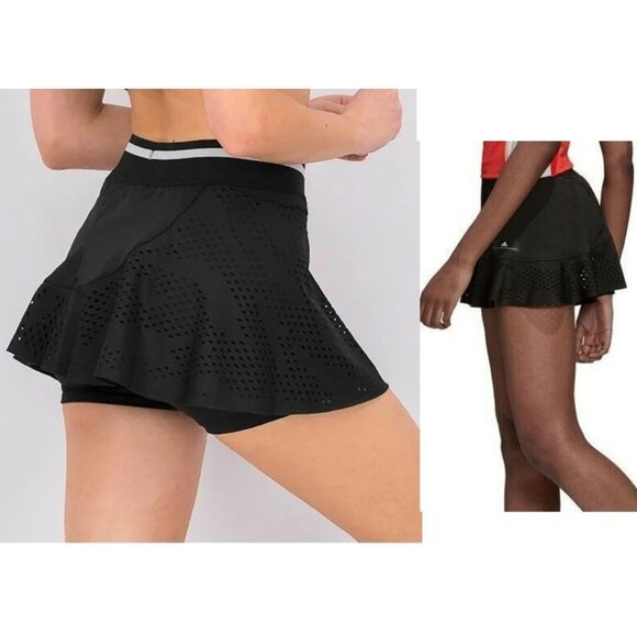 NWT Adidas Stella McCartney Laser tennis skort skirt shorts Black M Medium