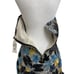 Bella Barnett Blue & Black Sequin Strapless Lettuce Hem Mini Dress