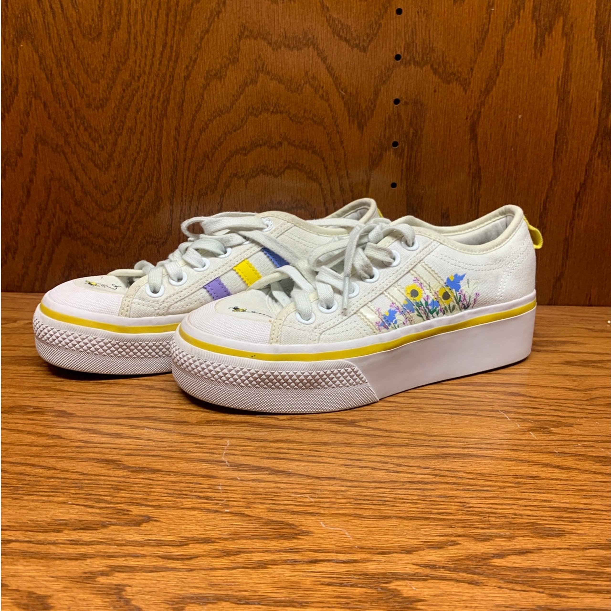 Adidas Kids Nizza Platform BEE-lieve in Flowers Shoe