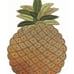 4 Pineapple Shaped Beaded Placemat Charger + Coasters Set Summer Hawaiian Luau