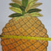 4 Pineapple Shaped Beaded Placemat Charger + Coasters Set Summer Hawaiian Luau