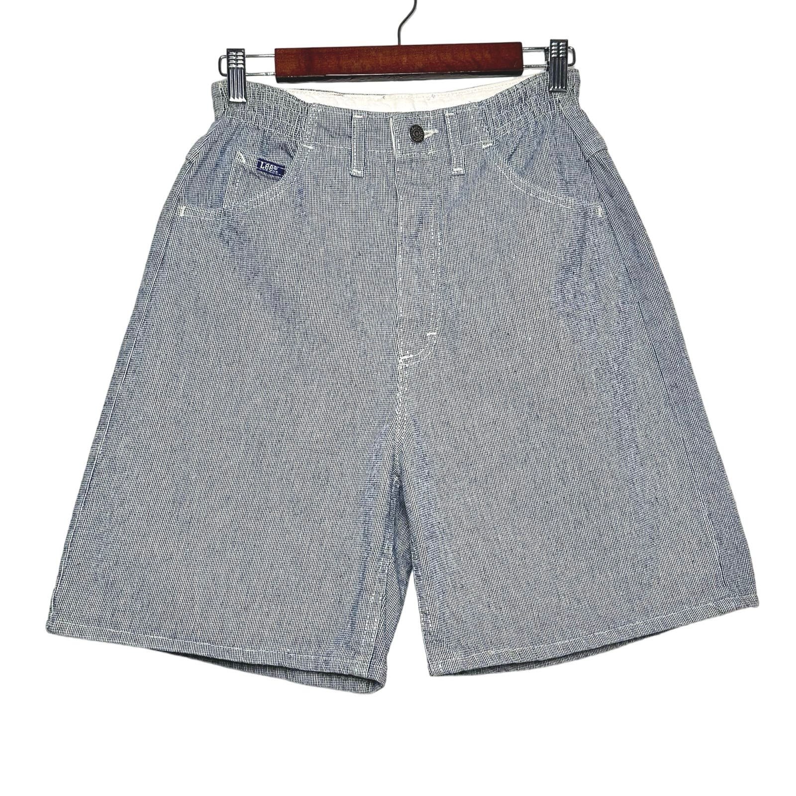 Lee | Women | Vintage Heather Wide Leg Elastic Waist Denim Shorts | 8 Medium