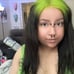 Green root human hair wig