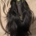 Green root human hair wig