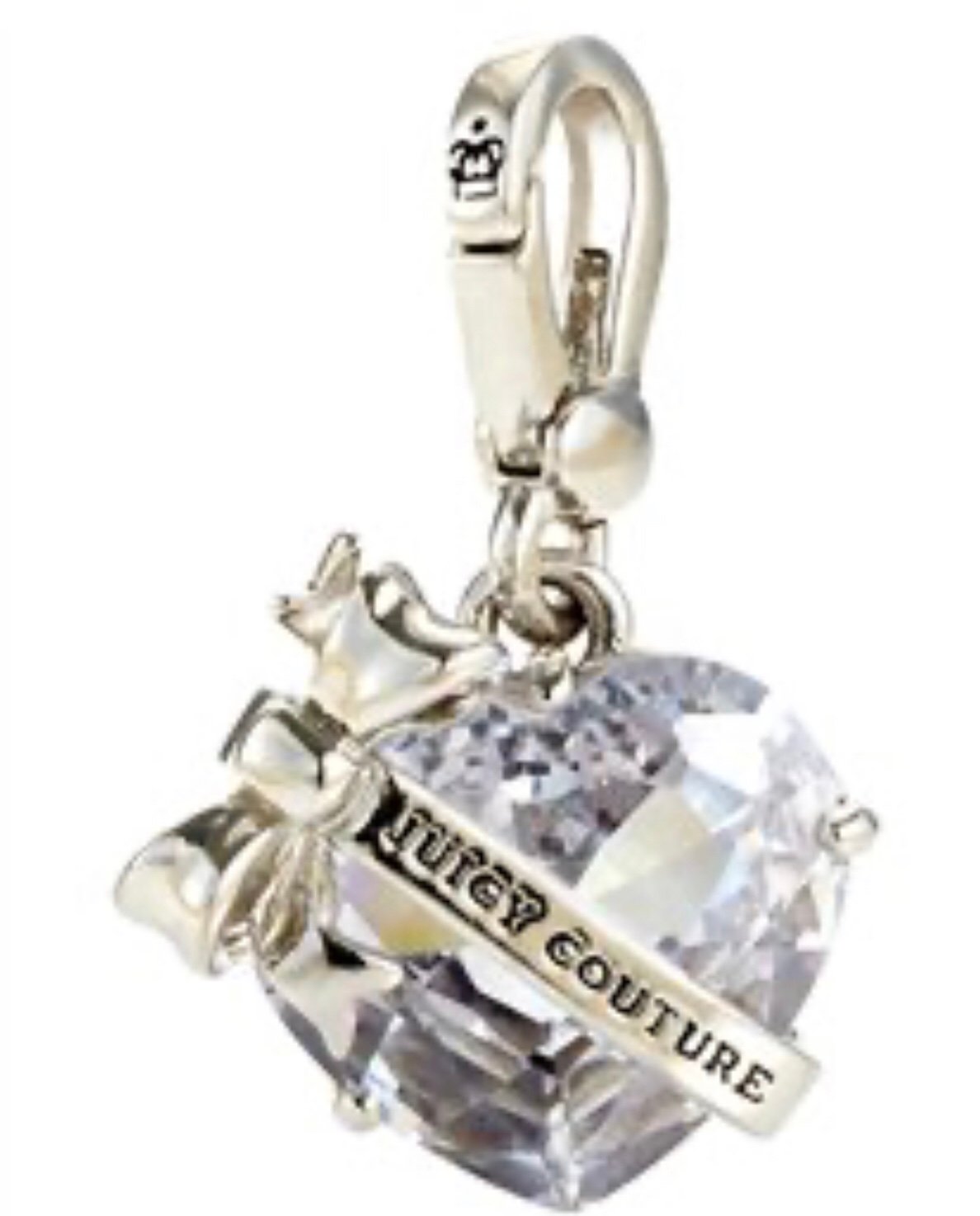 Juicy couture charm C-Herat stone banner slv