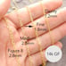 14/16/18 Delicate Gold Necklace, gold filled, fine chain, choker (355-1gf-sp)