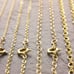 14/16/18 Delicate Gold Necklace, gold filled, fine chain, choker (355-1gf-sp)
