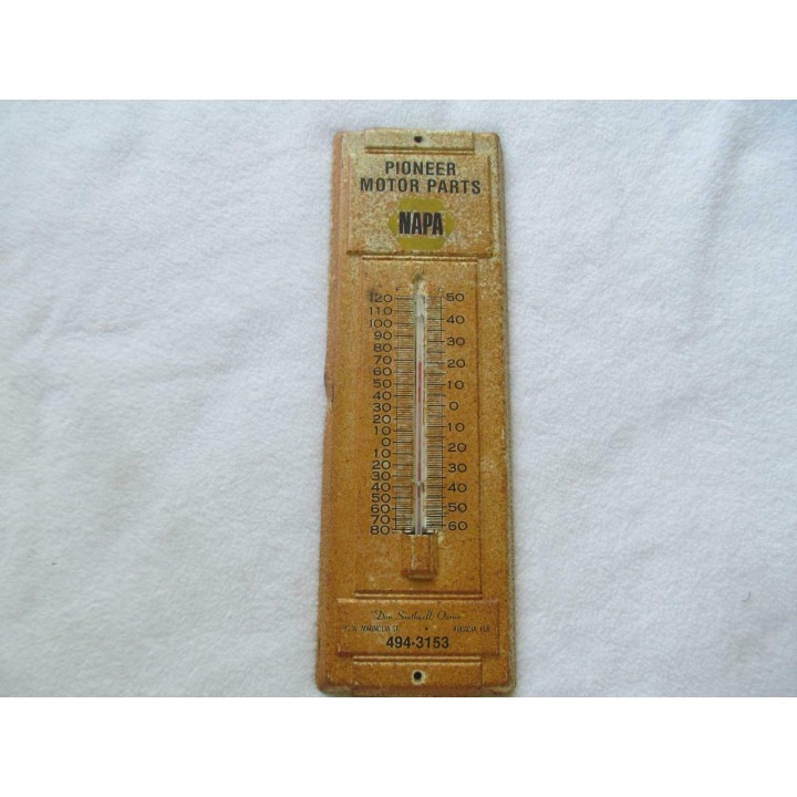 NAPA Metal Thermometer Pioneer Motor