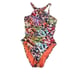 Bleu Rod Beattie Key Hole High Neck One Piece Swimsuit size 8