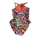 Bleu Rod Beattie Key Hole High Neck One Piece Swimsuit size 8