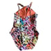 Bleu Rod Beattie Key Hole High Neck One Piece Swimsuit size 8