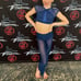 Navy blue contemporary dance costume with stones
