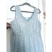 April Cornell Medium Women’s Blue Ditsy Floral Maxi Dress Pockets Rayon Boho