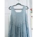 April Cornell Medium Women’s Blue Ditsy Floral Maxi Dress Pockets Rayon Boho