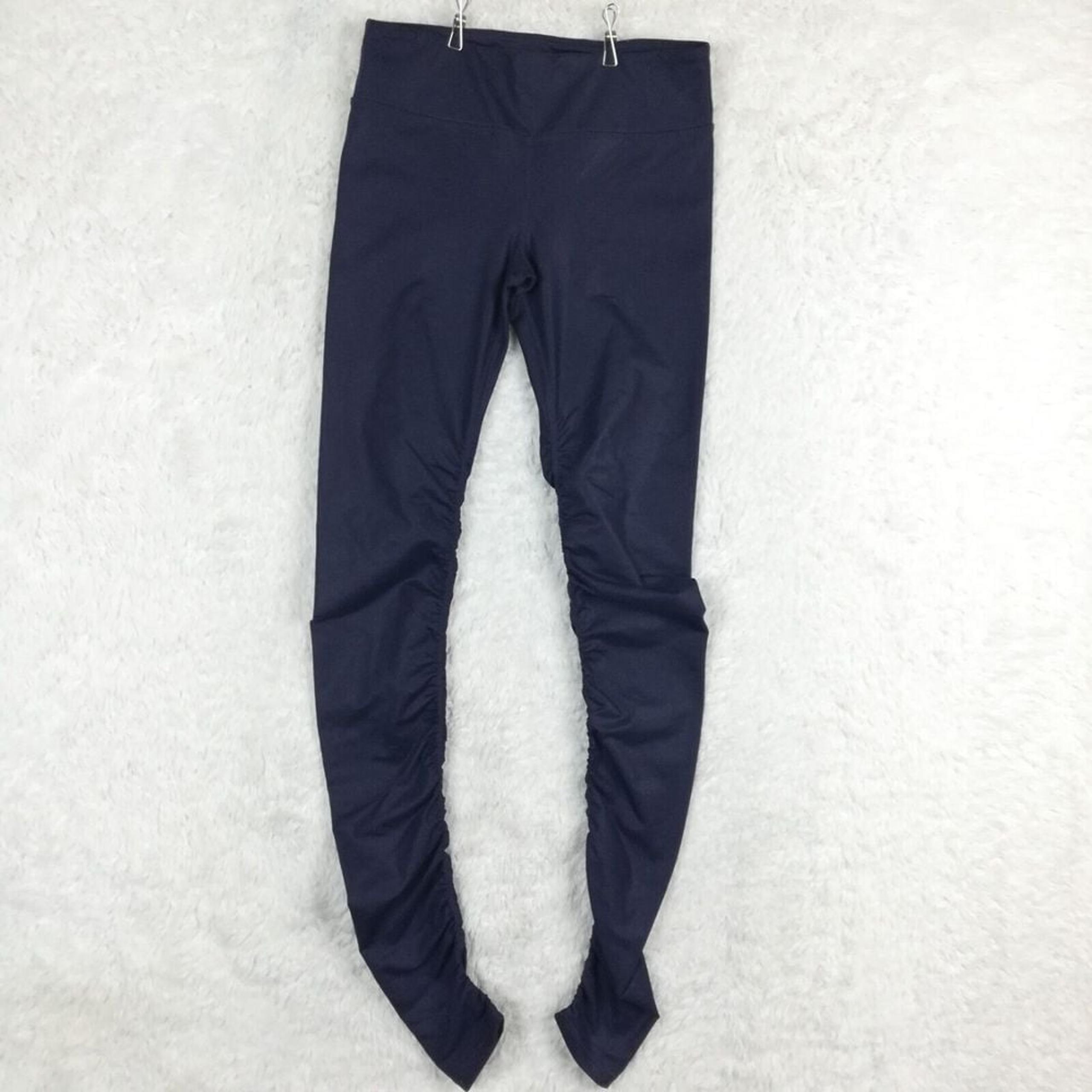 Alo Womens Pants Leggings Yoga Athletic Blue Full Length Stretch Pull On M