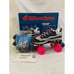 NWT Sketchers 4 Wheelers Sport Roller Skates Sz 8 Navy Blue and Pink w Box