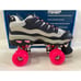 NWT Sketchers 4 Wheelers Sport Roller Skates Sz 8 Navy Blue and Pink w Box