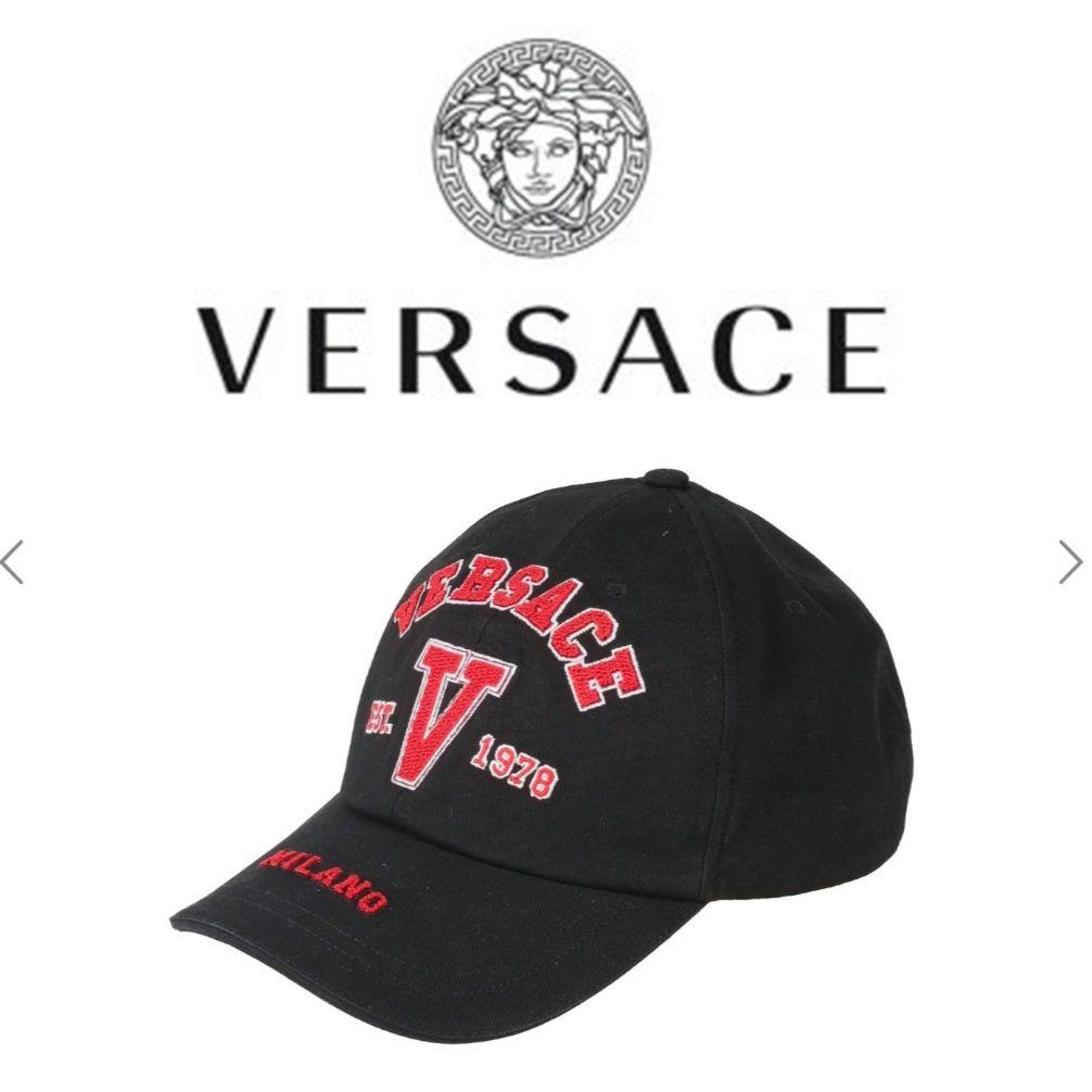 Versace VARSITY Milano Logo Baseball Cap