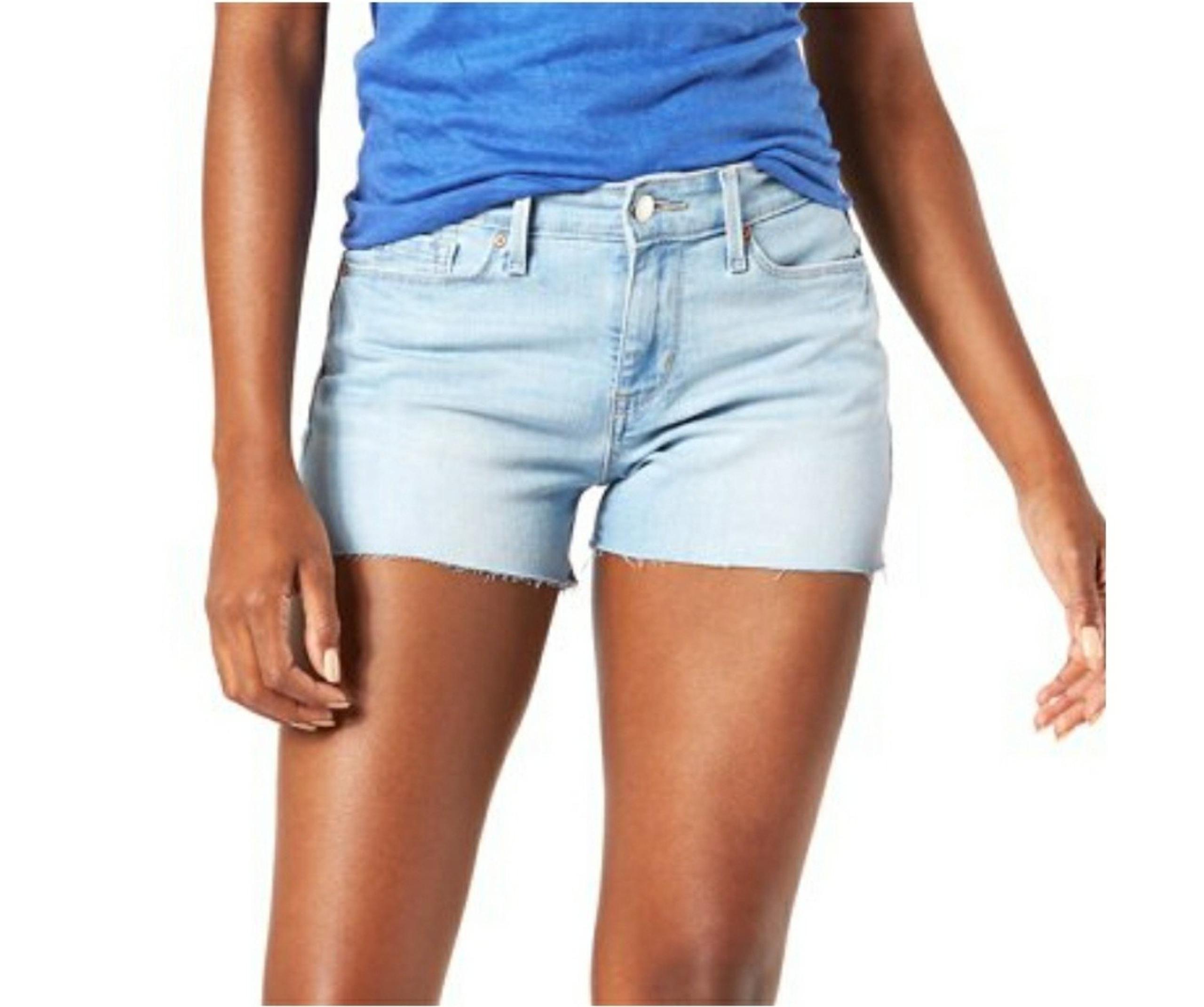 Signature by Levi Strauss & Co. Women's Modern Mid Rise Shorts-SIZE22