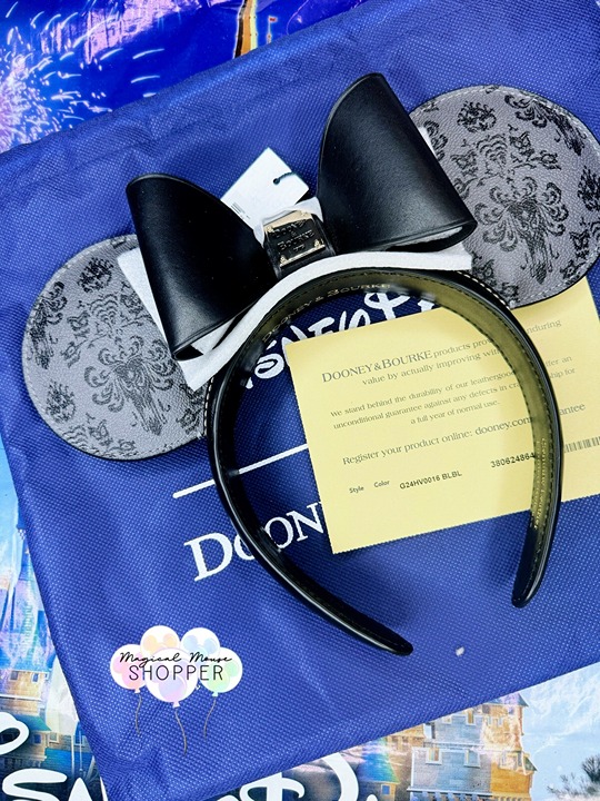 Disney Parks 2024 Dooney & Bourke Mickey Minnie Haunted Mansion Ear Headband New