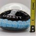 Vtg Murano Millefiori Statue Of Liberty Centennial 1986 Paperweight, Red Blue
