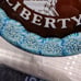 Vtg Murano Millefiori Statue Of Liberty Centennial 1986 Paperweight, Red Blue