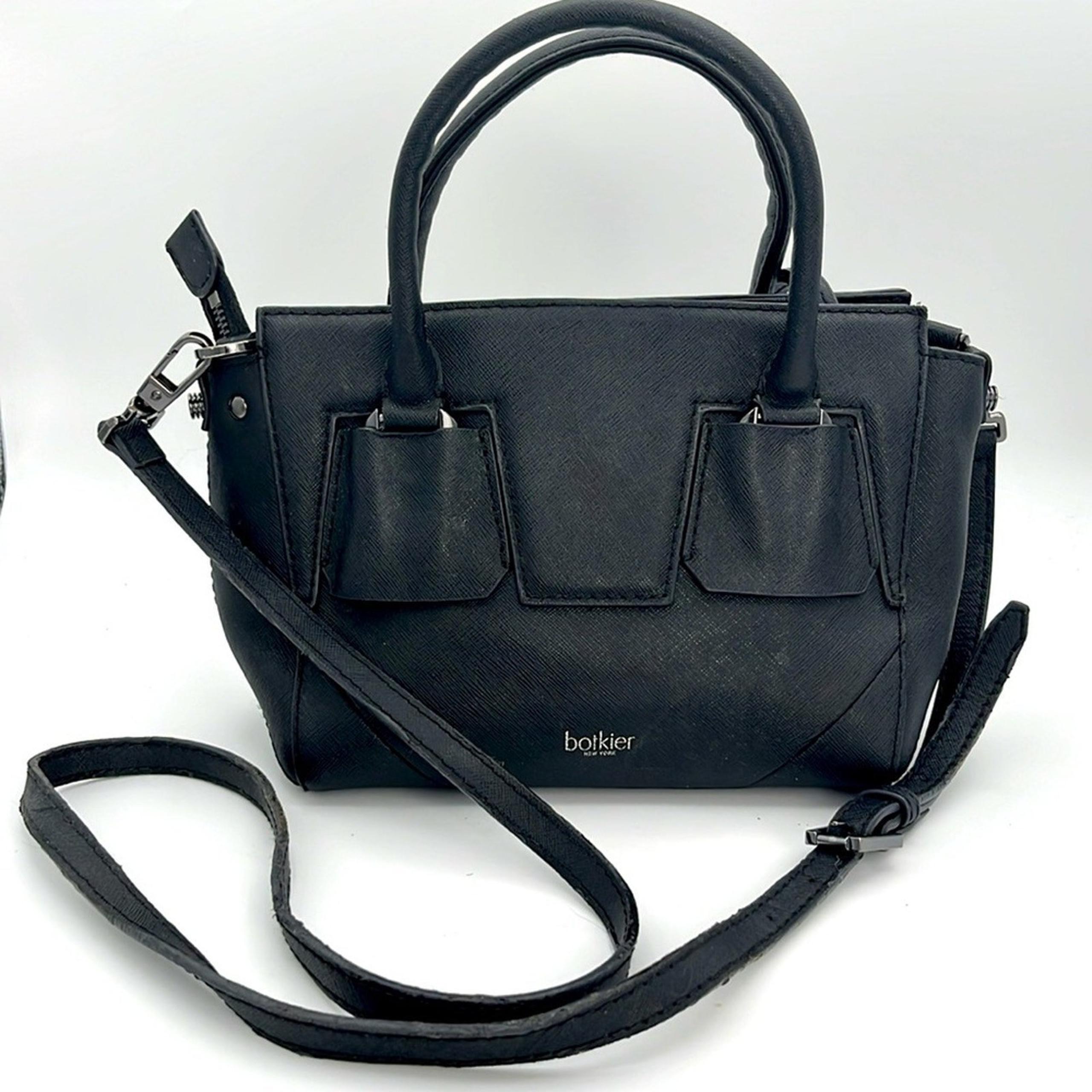 Botkier - women’s mini Cooper Satchel black Saffino leather Crossbody bag