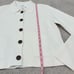NWT J. Crew Factory 2024 Ivory Polo Cardigan Sweater Size M