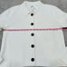 NWT J. Crew Factory 2024 Ivory Polo Cardigan Sweater Size M