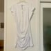 NWT Susana Monaco Short Sleeve Draped Mini Dress Ruched White Sugar sz L