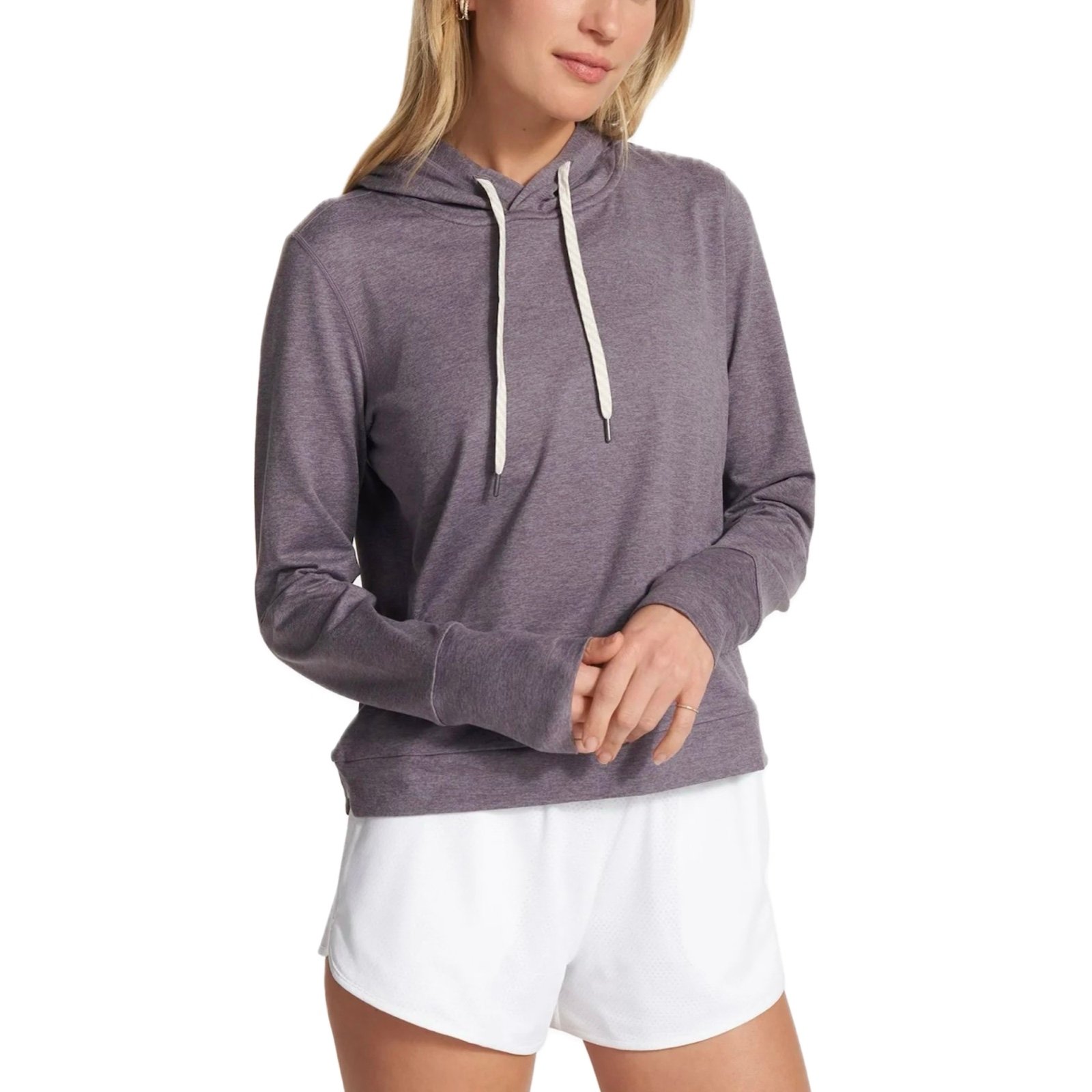VUORI Halo Essential Hoodie Sz S In Sawyer Heather