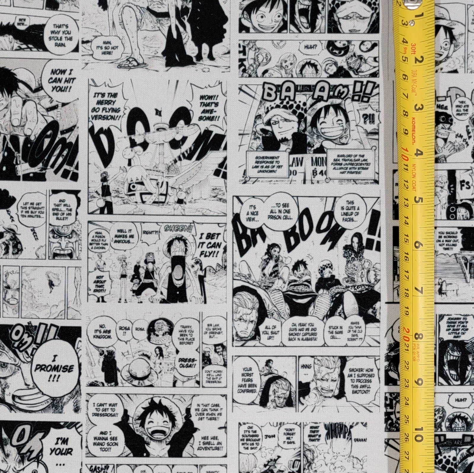 ONE PIECE ANIME MANGA COMIC STYLE FABRIC 1 YARD
