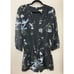 Joie Floral Print V-Neck Feminine Floral Tie Waist Silk Romper Small