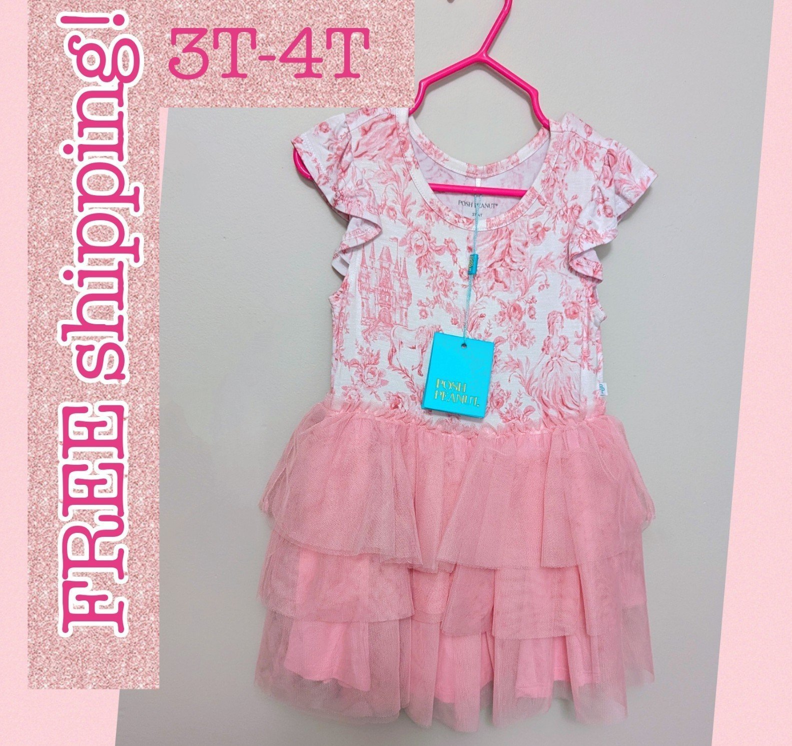 3T-4T Antoinette Tulle Dress NWT- Posh Peanut