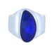 Sterling Silver Semi-Black Opal Ring SR-4199