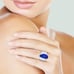 Sterling Silver Semi-Black Opal Ring SR-4199