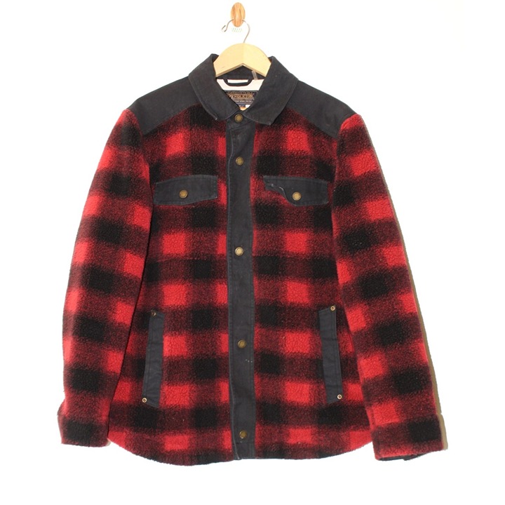Pendleton Woolen Mills Men's Plaid Jacket Size XL Dry Goods snap buttons Pockets