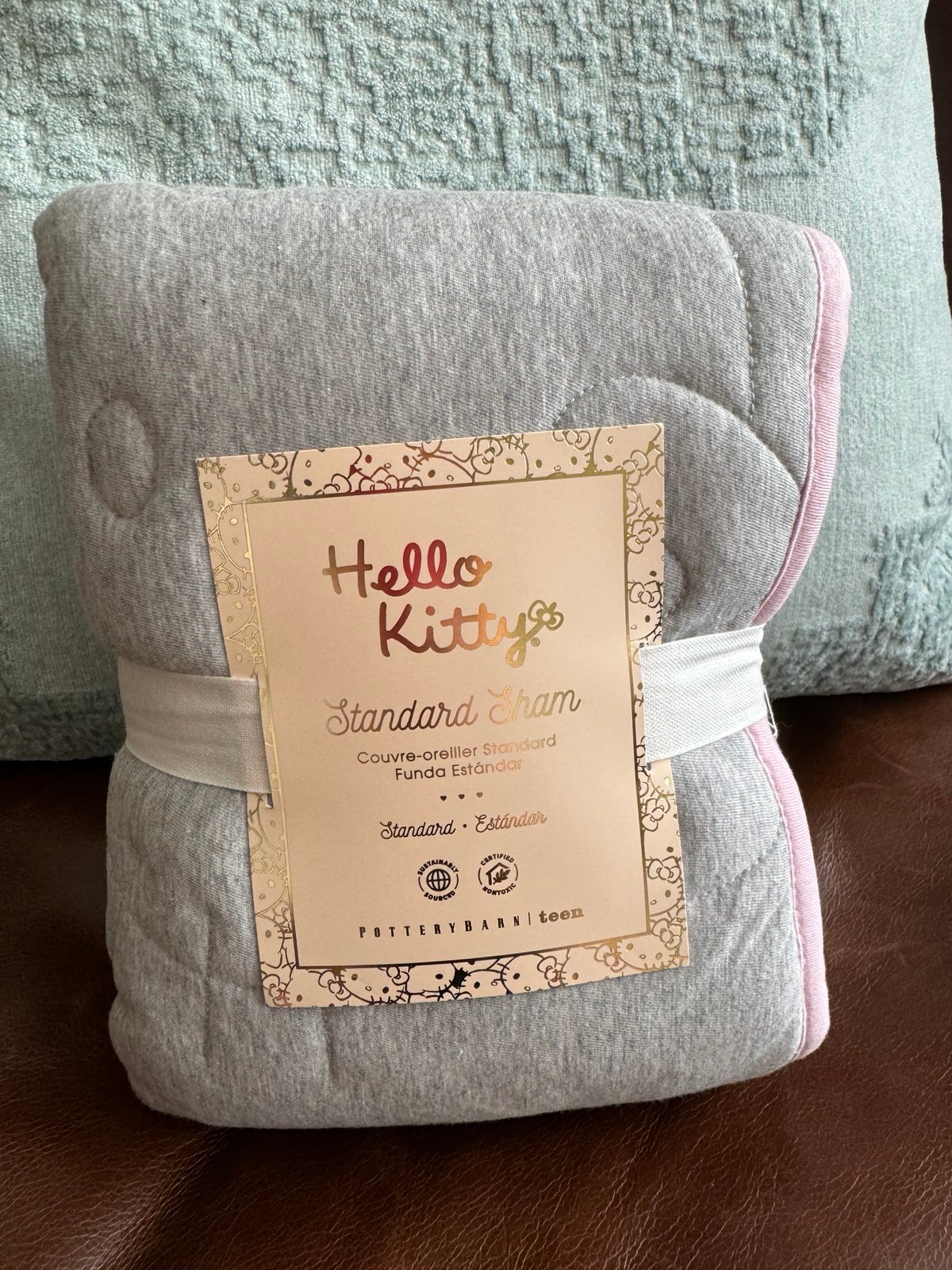 NWT Pottery Barn Teen Hello Kitty Quilted Pillow Sham
