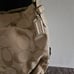 Coach Canvas Purse with Gold Straps and Lettering Leather Trim