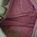 Coach Canvas Purse with Gold Straps and Lettering Leather Trim