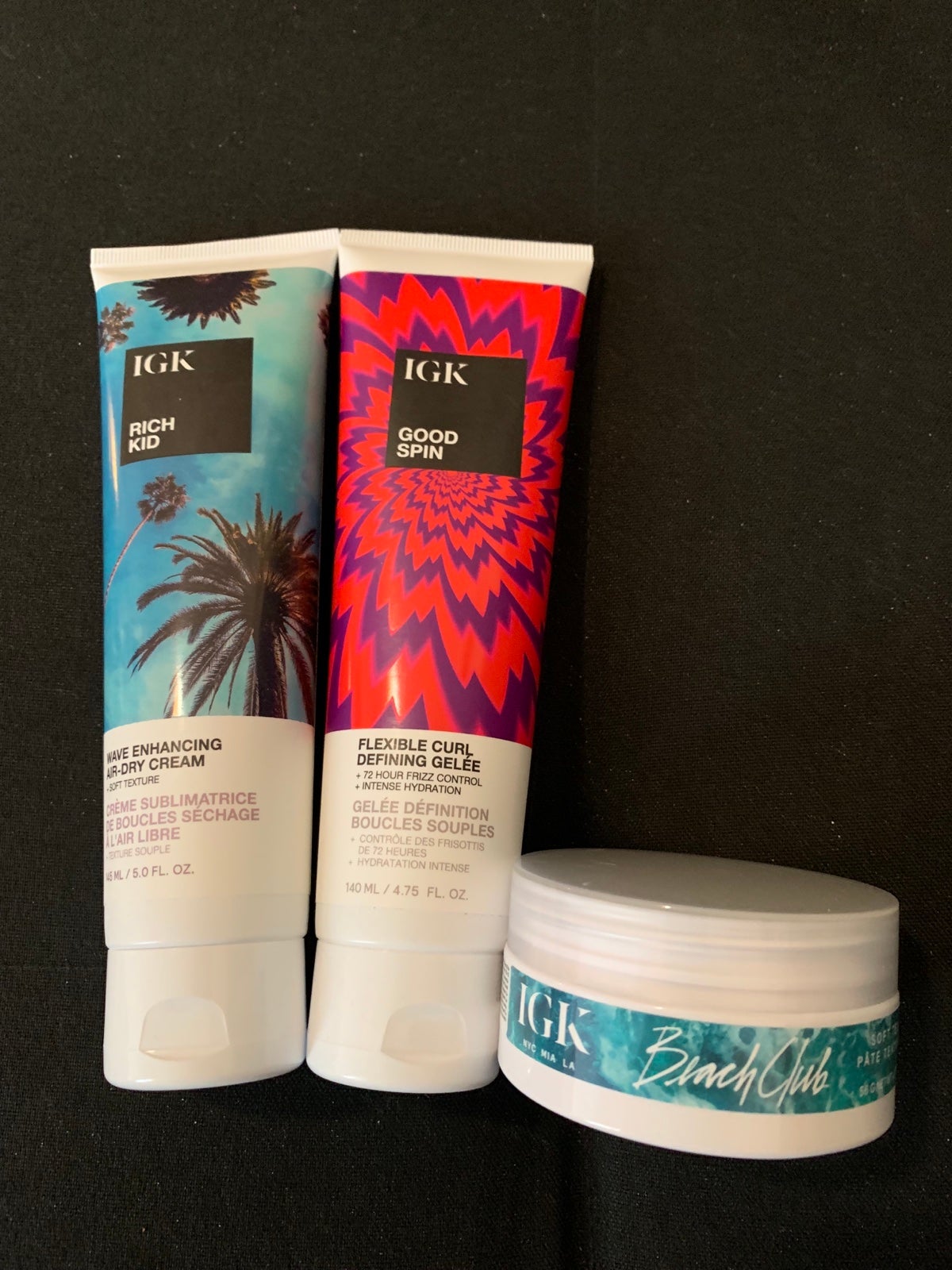 IGK Hair - Rich kid & Good Spin & Beach club