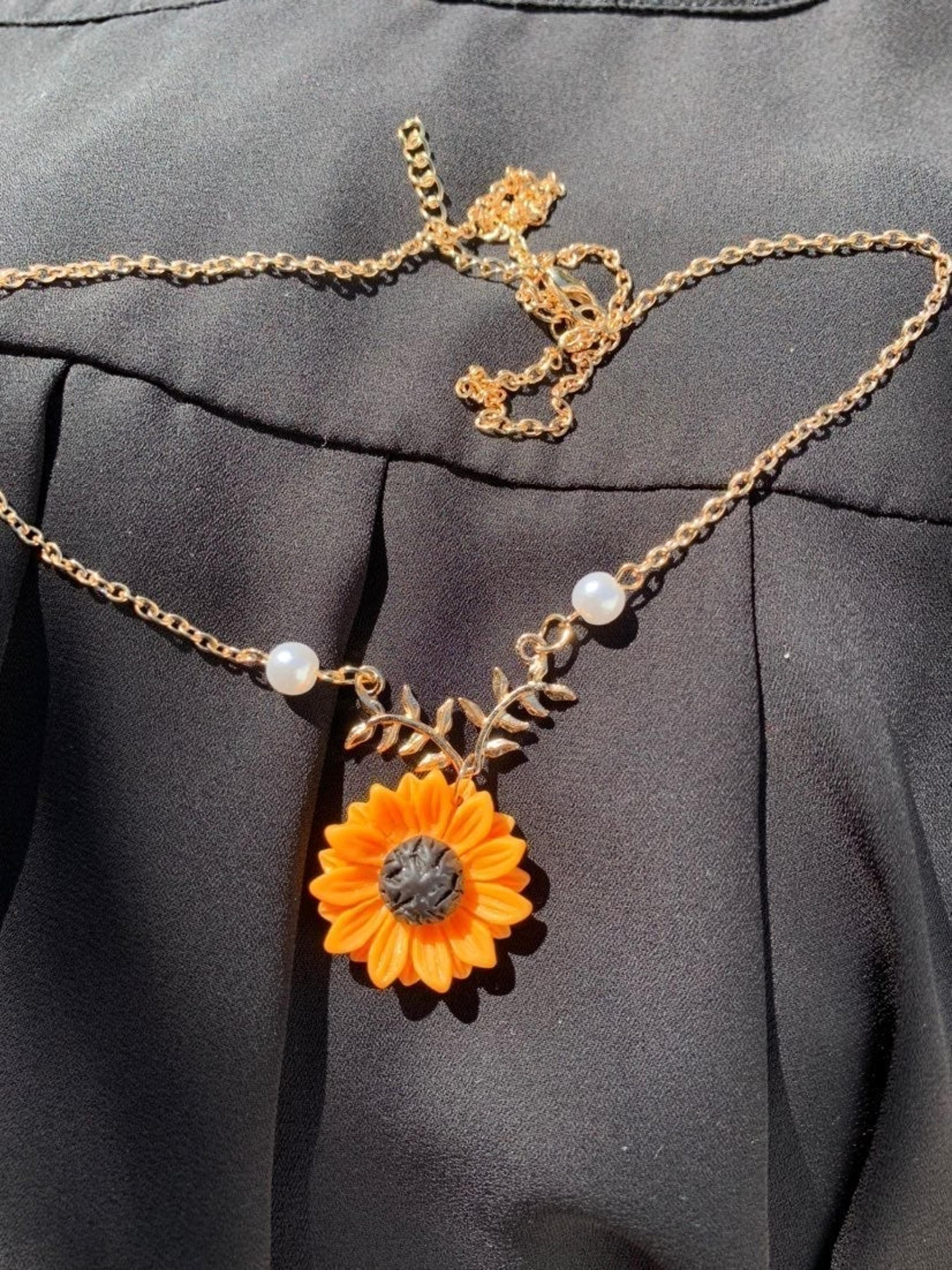 Sunflower Necklace