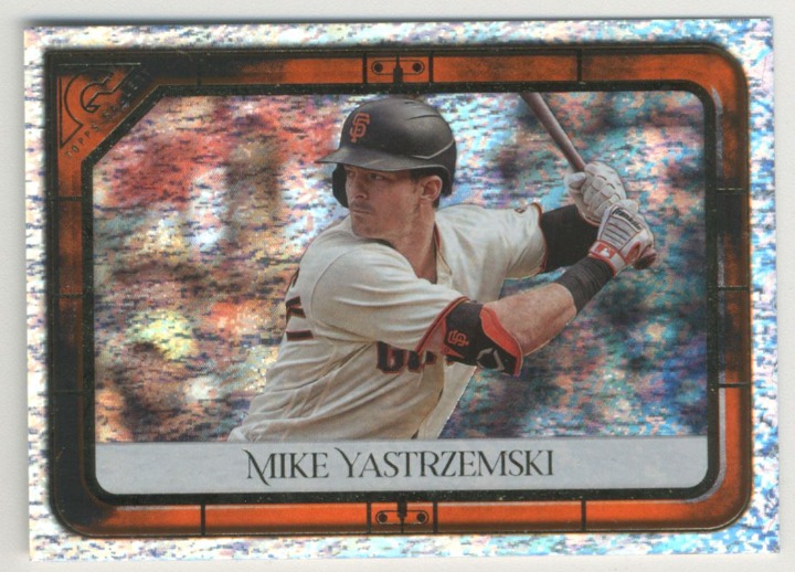 2021 Topps Gallery Mike Yastrzemski Sparkle Refractor Serial 08/10 Giants