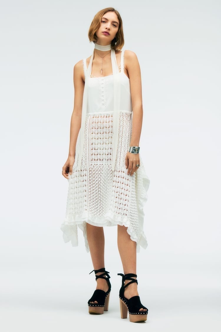Zara white asymmetrical dress top