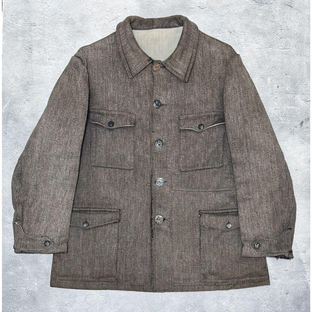 40's ~ 50's French Pique Hunting Jacket
