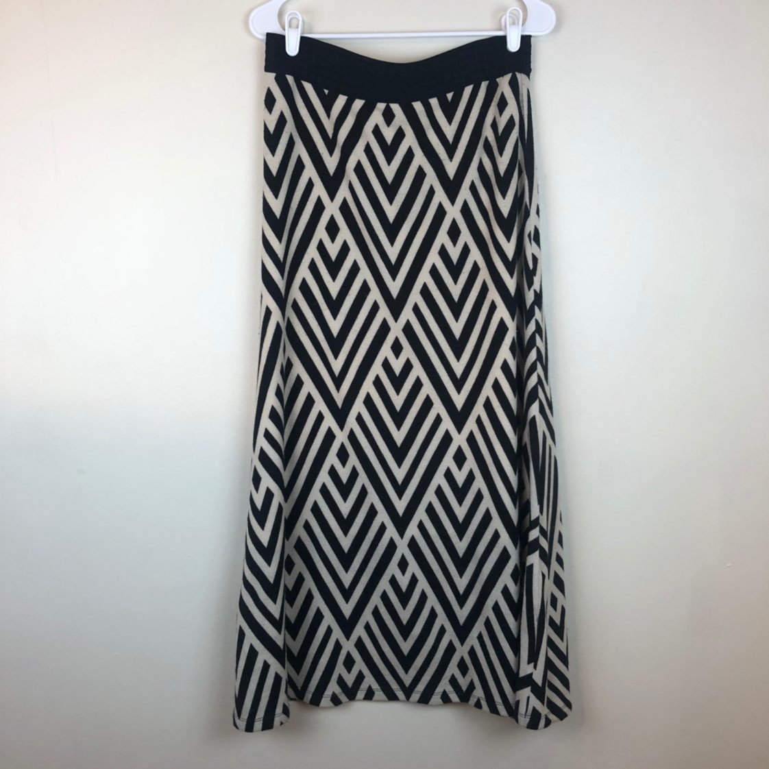 Anthropologie Maeve Chevron Maxi Skirt